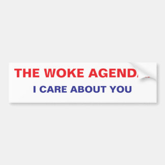 AUTOCOLLANT DE VOITURE WOKE AGENDA