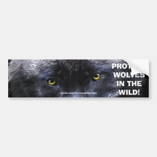 Autocollant De Voiture WOLF EYES Wildlife Conservation Bumper sticker