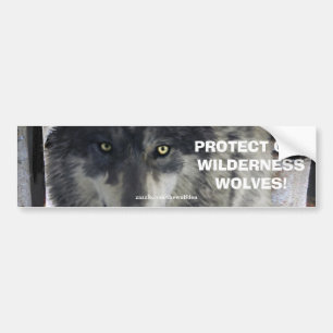 Autocollant De Voiture WOLF EYES Wildlife Conservation Bumper sticker