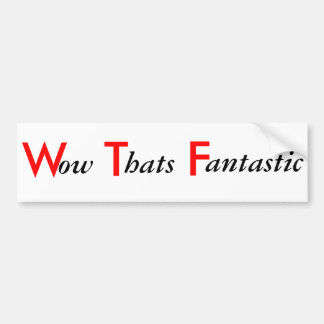 Autocollant De Voiture wouah qui est fantastique