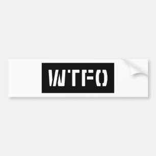 AUTOCOLLANT DE VOITURE WTFO
