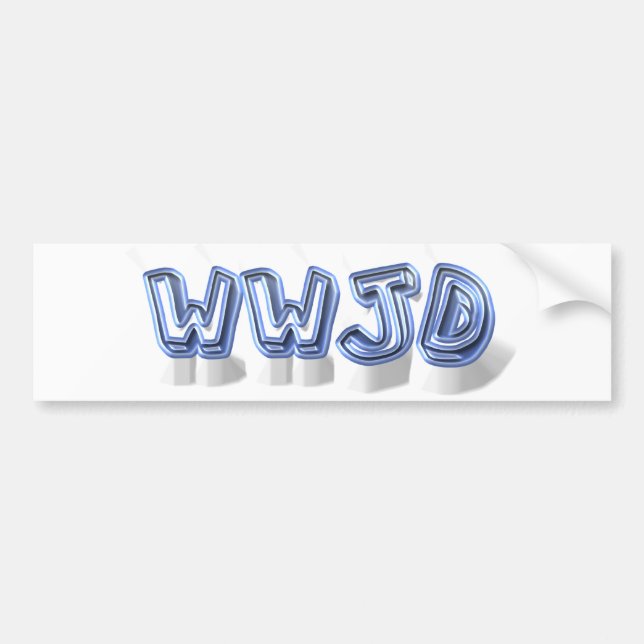 Autocollant De Voiture wwjd (Devant)
