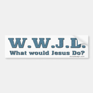 Autocollant De Voiture WWJD ? Que Jésus ferait-il ?