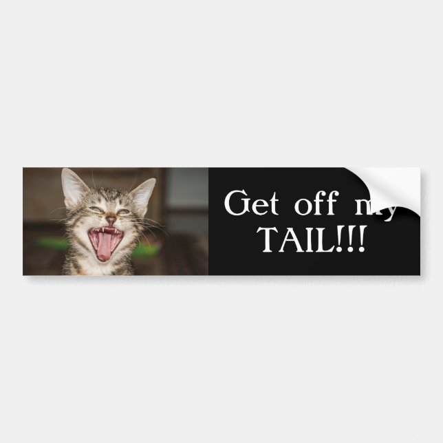 Autocollant De Voiture Yelling Cat (Devant)