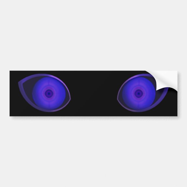 Autocollant De Voiture Yeux très malveillants (Devant)