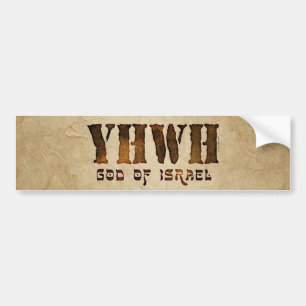 Autocollant De Voiture YHWH Jehovah