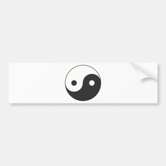 AUTOCOLLANT DE VOITURE YIN ET SYMBOLE DE YANG (Devant)