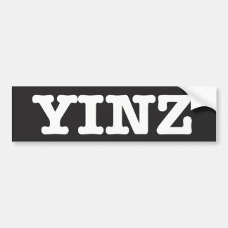 Autocollant De Voiture Yinz -