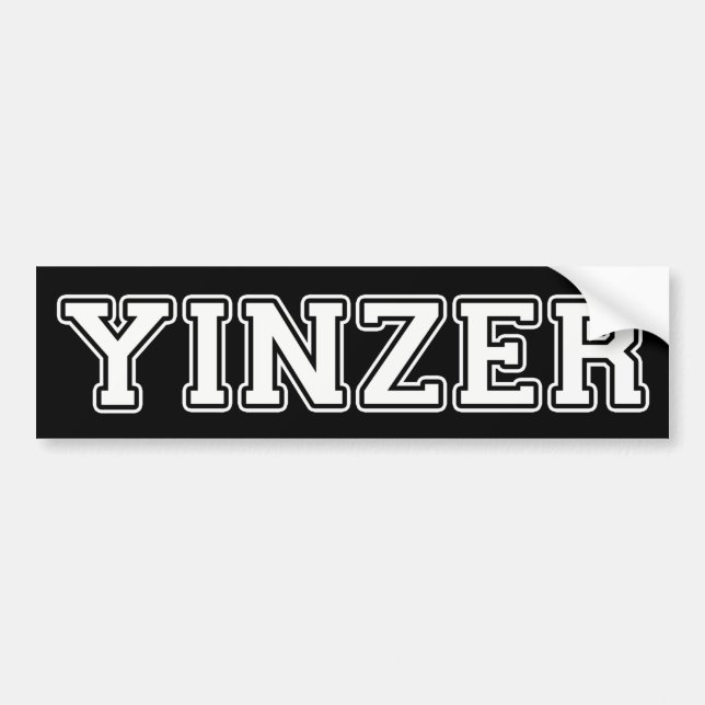 Autocollant De Voiture Yinzer (Devant)