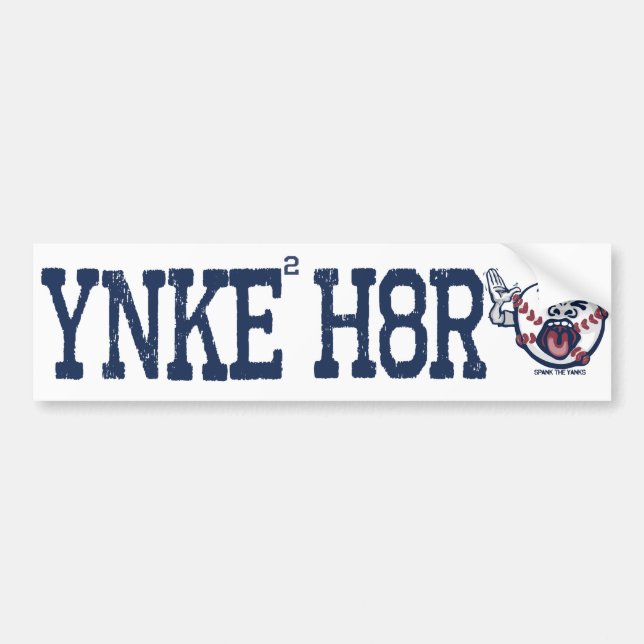 AUTOCOLLANT DE VOITURE YNKEE H8R (Devant)