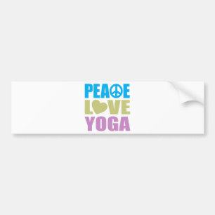 Autocollant De Voiture Yoga d'amour de paix