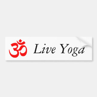 Autocollant De Voiture Yoga vivant