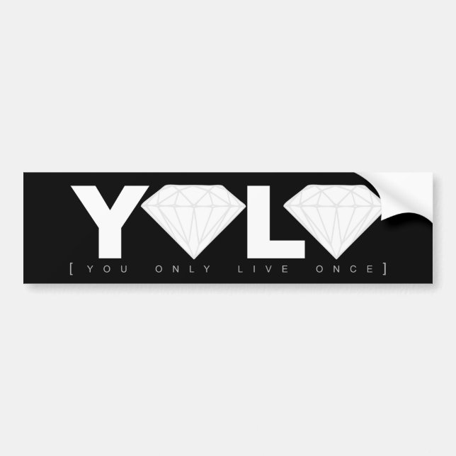 AUTOCOLLANT DE VOITURE YOLO (Devant)