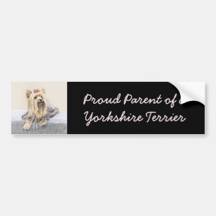 Autocollant De Voiture Yorkshire Terrier Peinture - Cute Original Chien A