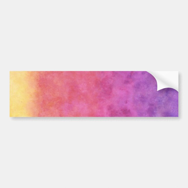 Autocollant De Voiture Your Text here: RAINBOW SUNSET BACKGROUND (Devant)