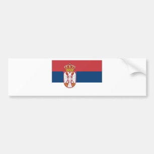 Autocollant De Voiture Zastava Srbije, drapeau serbe