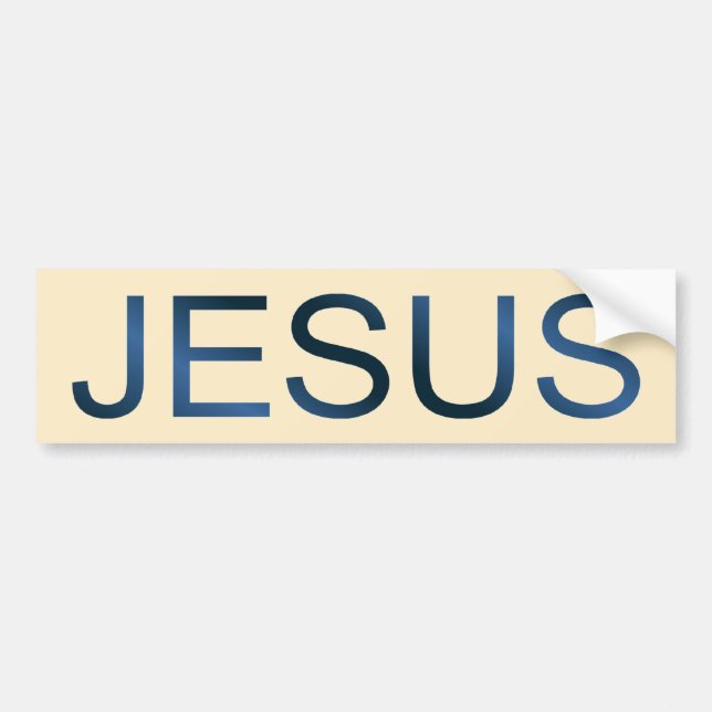 Autocollant De Voiture ZAZZLE_Jesus (Devant)