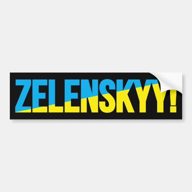 AUTOCOLLANT DE VOITURE ZELENSKYY ! (Devant)