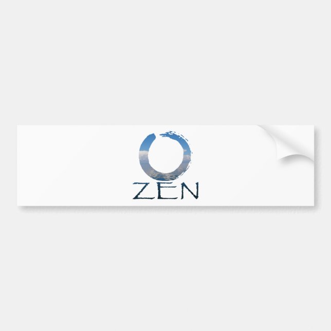 AUTOCOLLANT DE VOITURE ZEN (Devant)