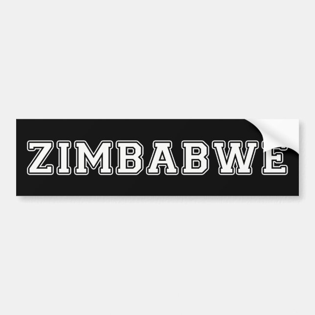 Autocollant De Voiture Zimbabwe (Devant)