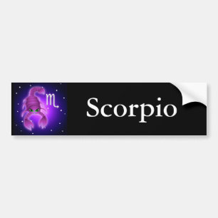 Autocollant De Voiture Zodiaque mignon de Scorpion