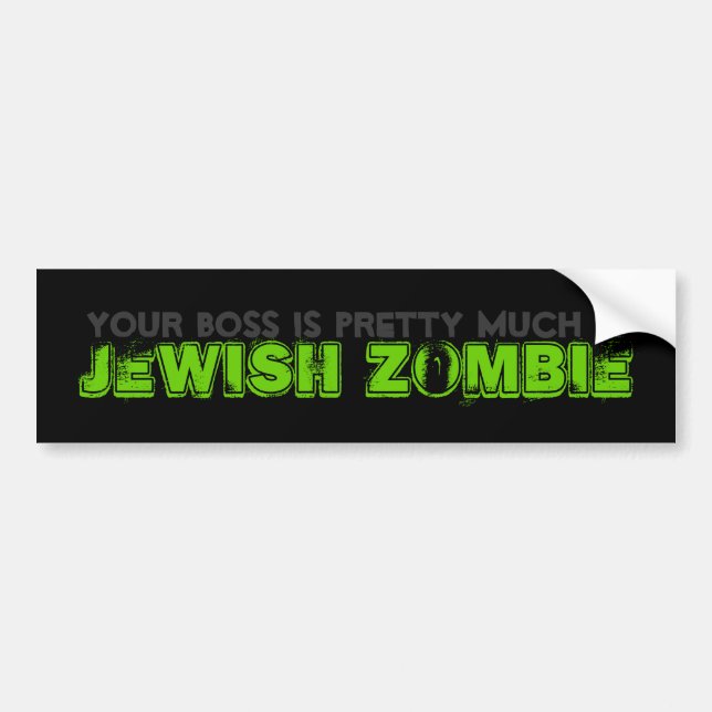 Autocollant De Voiture Zombi Jésus (Devant)
