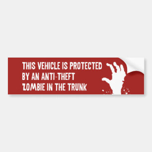 Autocollant De Voiture Zombie anti-vol