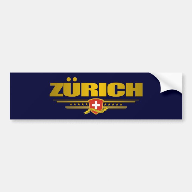 Autocollant De Voiture Zurich (Devant)
