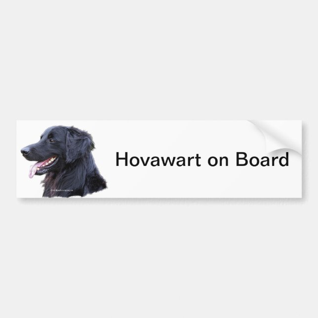 Autocollant De Voiture zwart de hovawart (Devant)