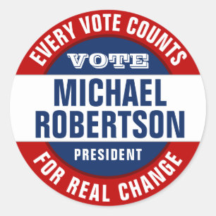 Autocollant de vote personnalisé