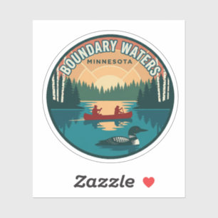 Autocollant de voyage Boundary Waters Minnesota