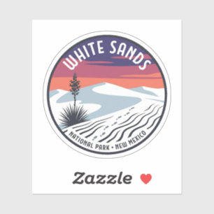 Autocollant de voyage White Sands Nouveau-Mexique