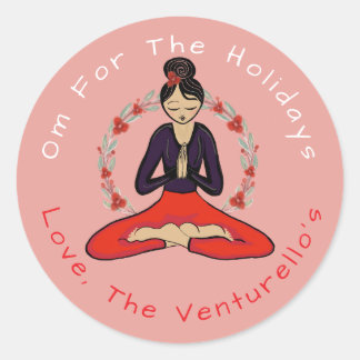 Autocollant de yoga Om pour les vacances