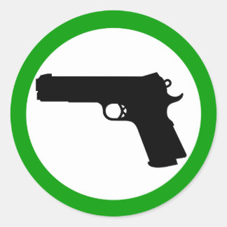 Autocollant de zone d'autodéfense