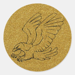 Autocollant d'Eagle d'or
