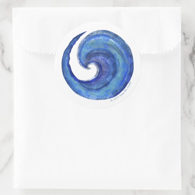 Autocollant d'eau Susea Blu Studios (Sac)