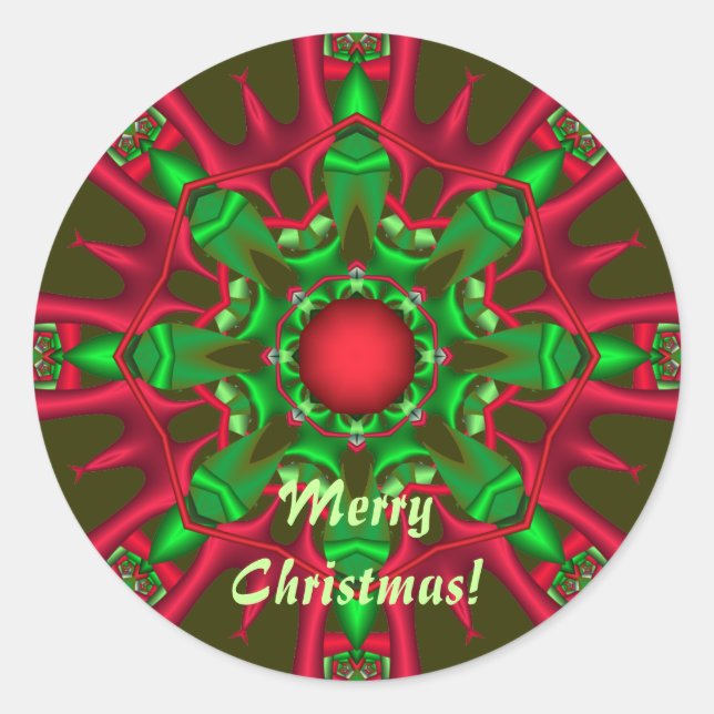 Autocollant décoratif de Noël avec texte (Devant)