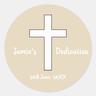 Autocollant Dedication personnalisé