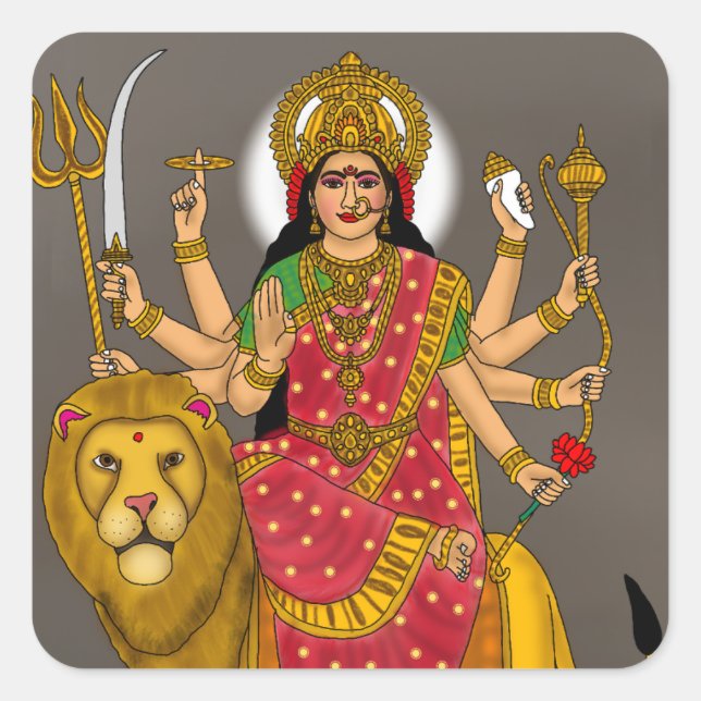 Autocollant Déesse Durga (Devant)
