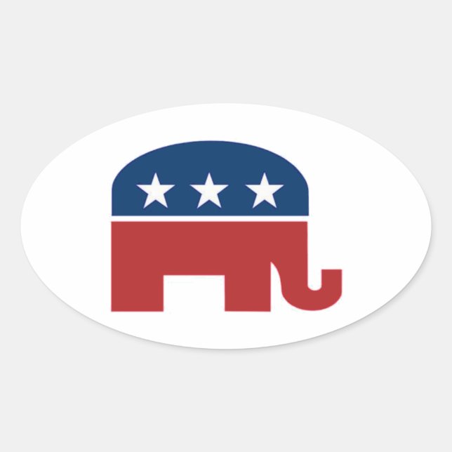 autocollant d'éléphant GOP (Devant)