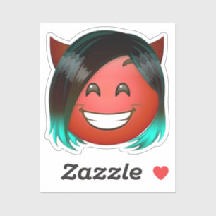 : Autocollant d'emoji de diable joueur
