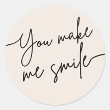Autocollant d'encouragement mignon “Vous me faites