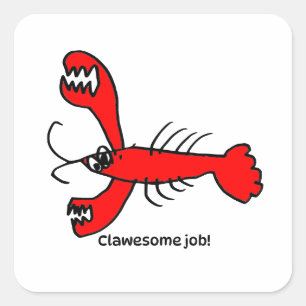 Autocollant d'encouragement pour enfants - Homard