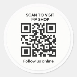 Autocollant d'entreprise QR code personnalisé mini
