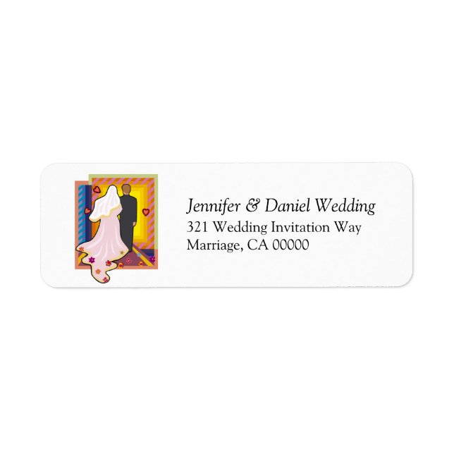 Autocollant d'enveloppe Invitations de mariage per (Devant)