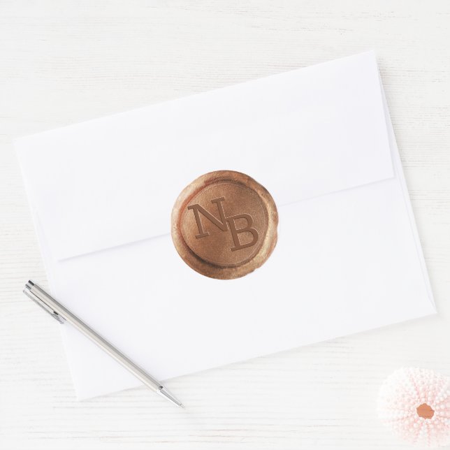 Autocollant d'enveloppe pour les initiales de scea (Enveloppe)