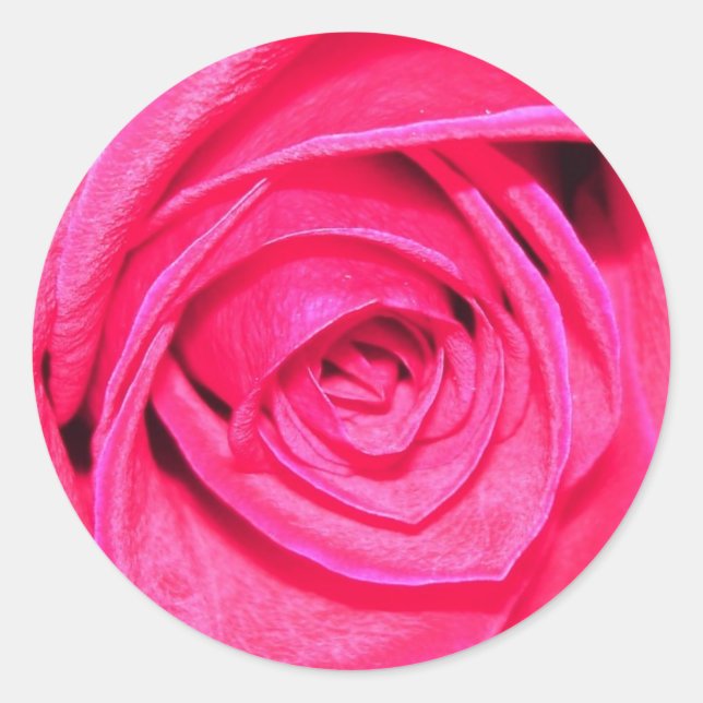 Autocollant d'enveloppe rose et rouge (Devant)