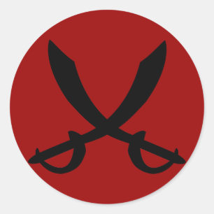 Autocollant d'épée de pirate