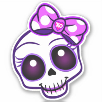 Autocollant déplaisant Kawaii pour pare-chocs crân