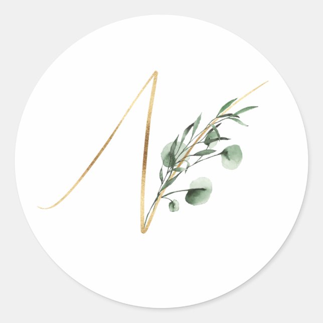 autocollant des initiales des fêtes d'hiver (Devant)